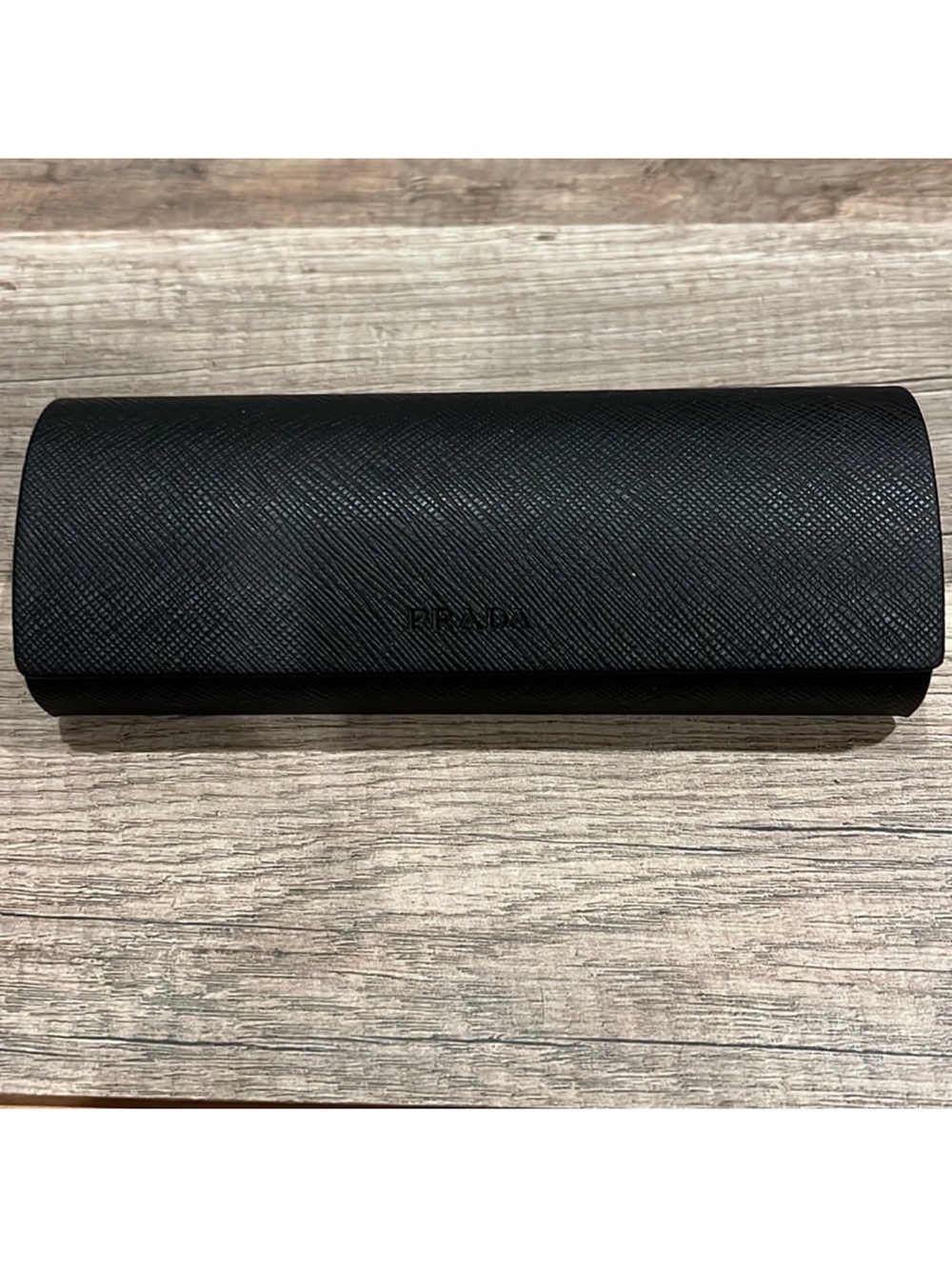 Prada Black Saffiano Leather Hard Glasses Case